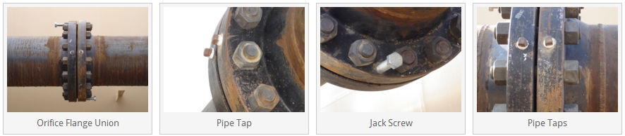 Orifice flanges are installed in a straight run of pipe