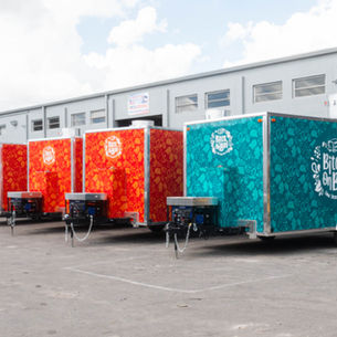 Tourism Development Corporation’s Fleet of 13 Custom Food Trailers for The Bahamas | 14 FT. Each