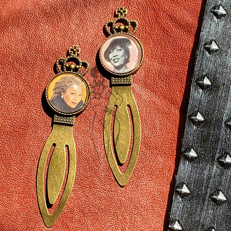 Thumbnail: 'QUEEN TONI' HANDCRAFTED BRASS BOOKMARK