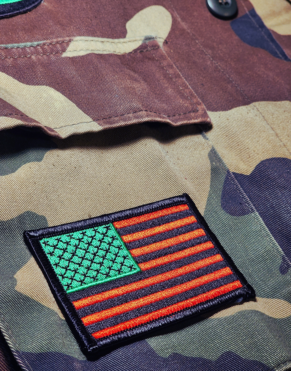 Thumbnail: AMERICAN FLAG IN RBG COLOR PATCH