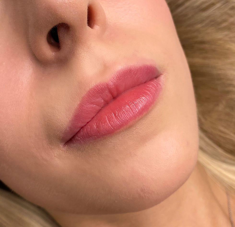 Abgeheilte Aquarelllips