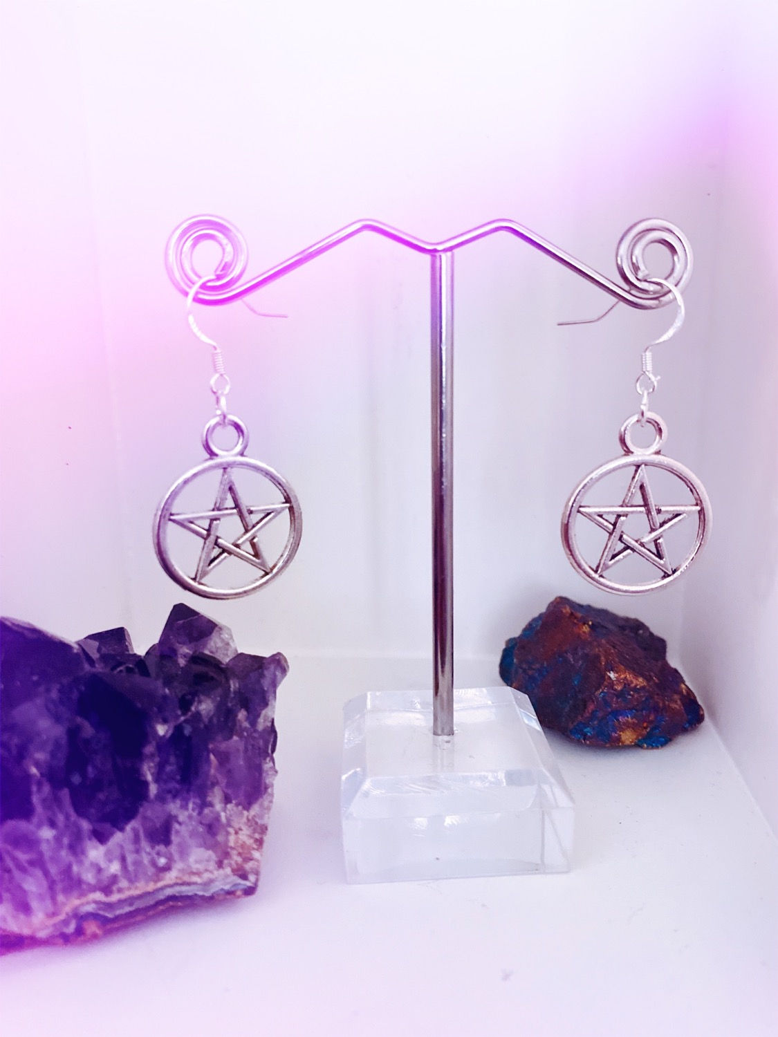 Medium Pentacle Earrings