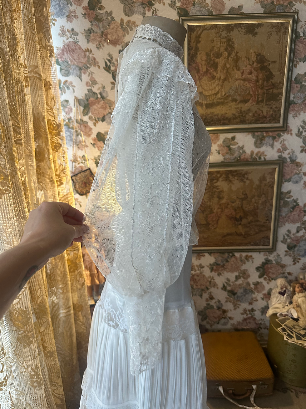 Miniatura: blusa vintage EUA revival era Eduardiana