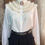 Miniatura: Blusa vintage vitoriana francesa