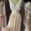 Miniatura: Vestido camisola chiffon de seda vintage 1930  busto em rendas valencianas e b