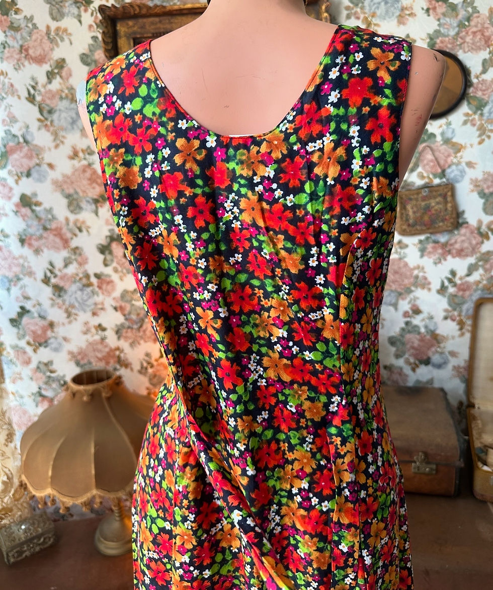 Miniatura: Vestido vintage francesinha estampa liberty P