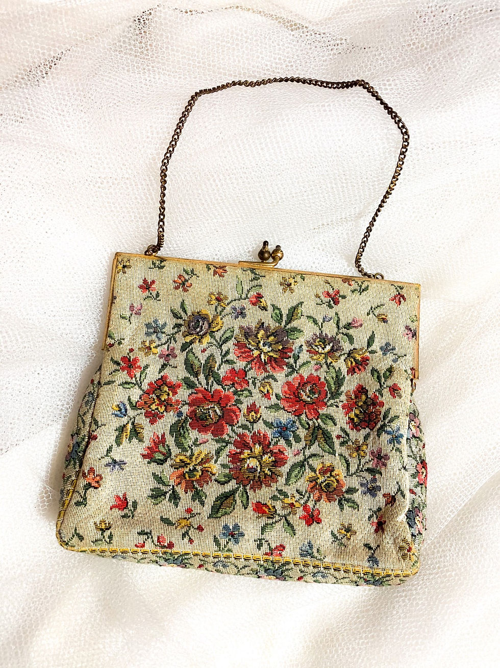 Miniatura: Bolsa francesa gobelin primavera século XX