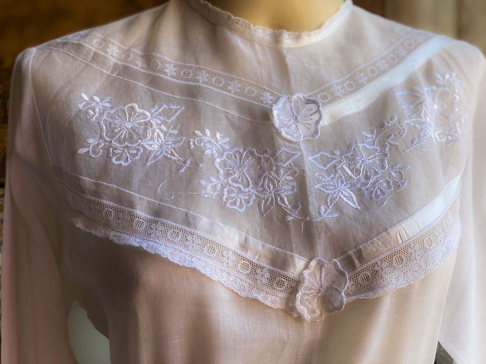 Miniatura: Blusa Vintage anos 80 revival Eduardiana 