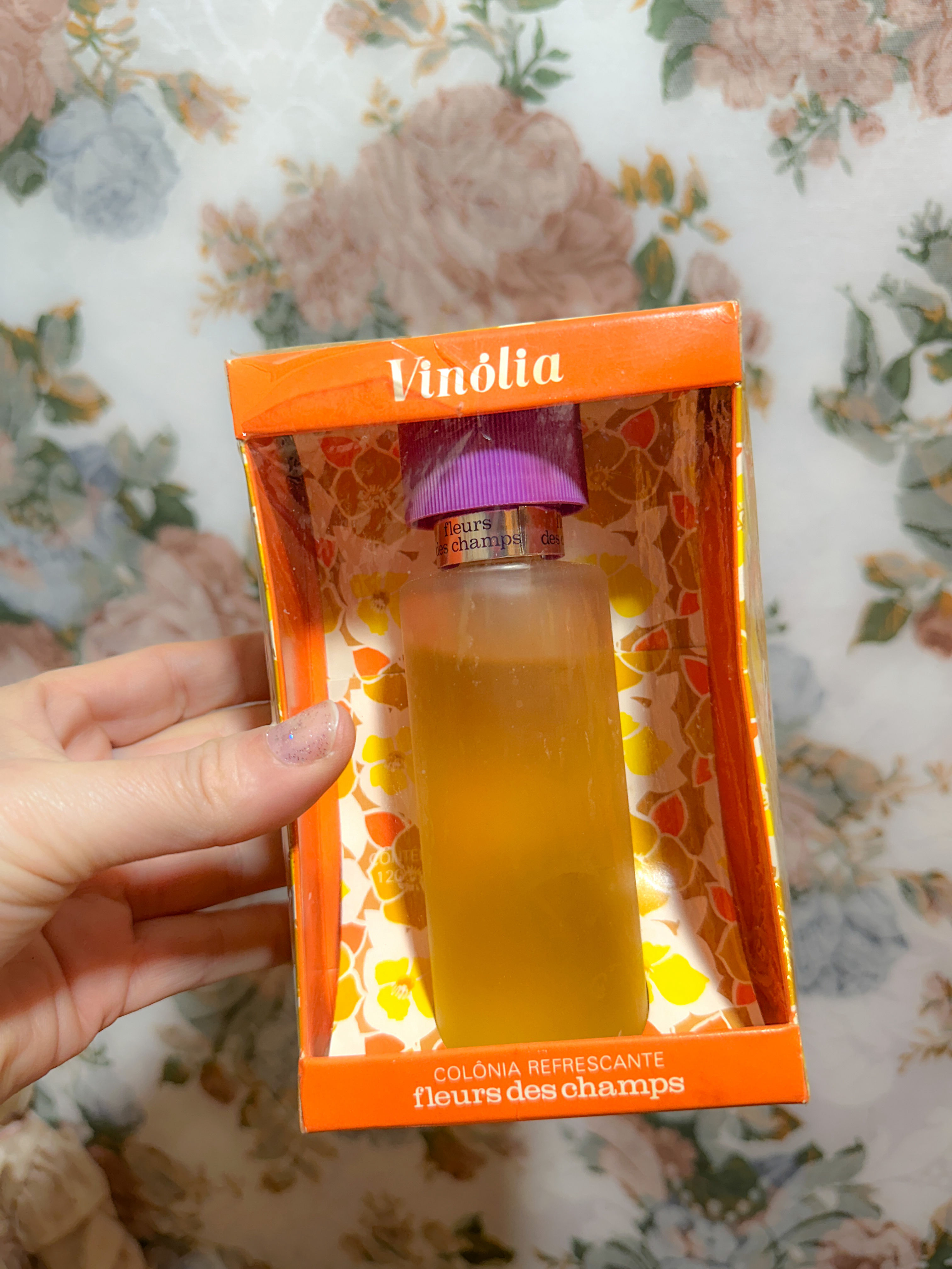 Perfume vintage LACRADO anos 80 VINÓLIA, Fleurs dês ch