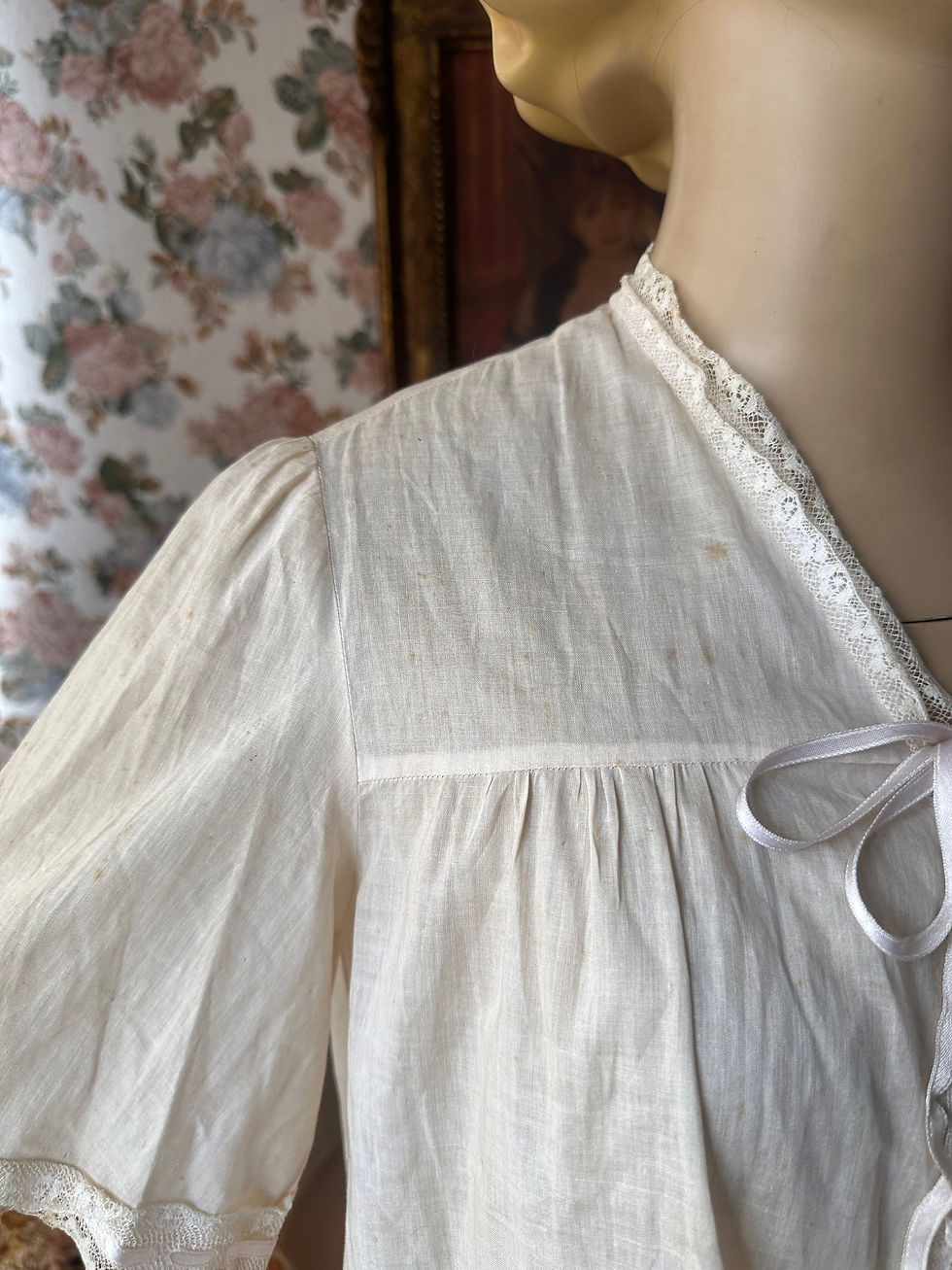 Miniatura: Liseuse sobreposição antique algodão rendas valencianas 