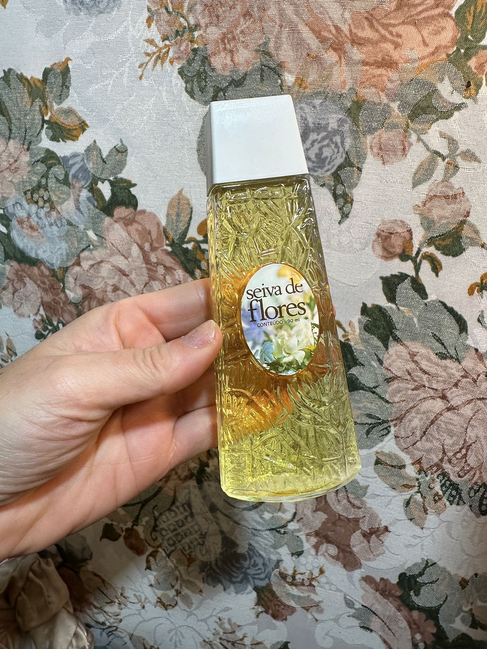 Miniatura: PEEFUME COLÔNIA VINTAGE 1980 SEIVA DE FLORES com a caixa,