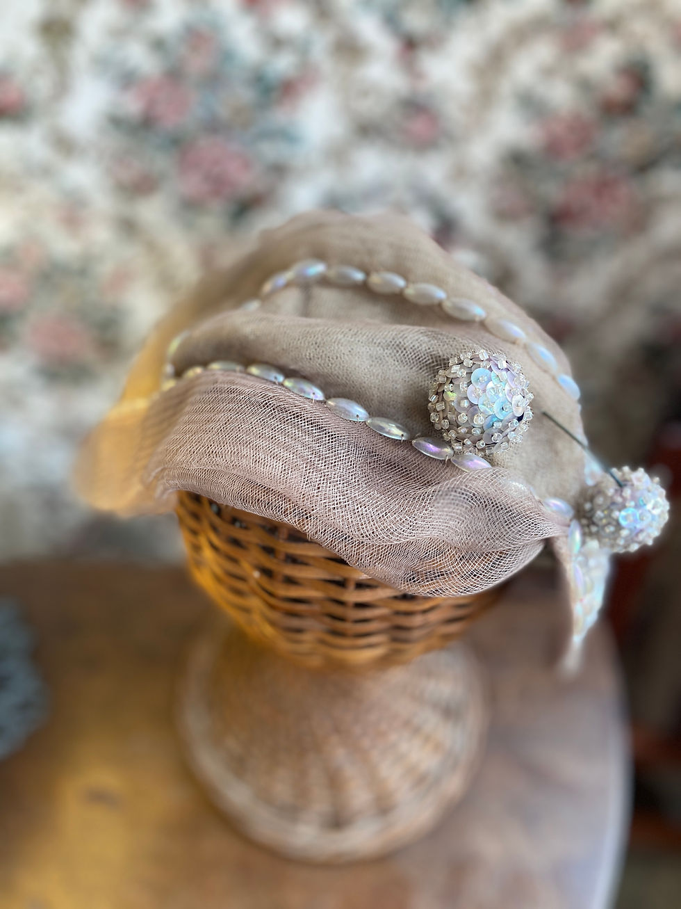 Miniatura: Chapéu casquete half hat 1940/50s