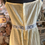 Miniatura: Vestido vintage 1970 folk romântico amarelo rendas brancas P