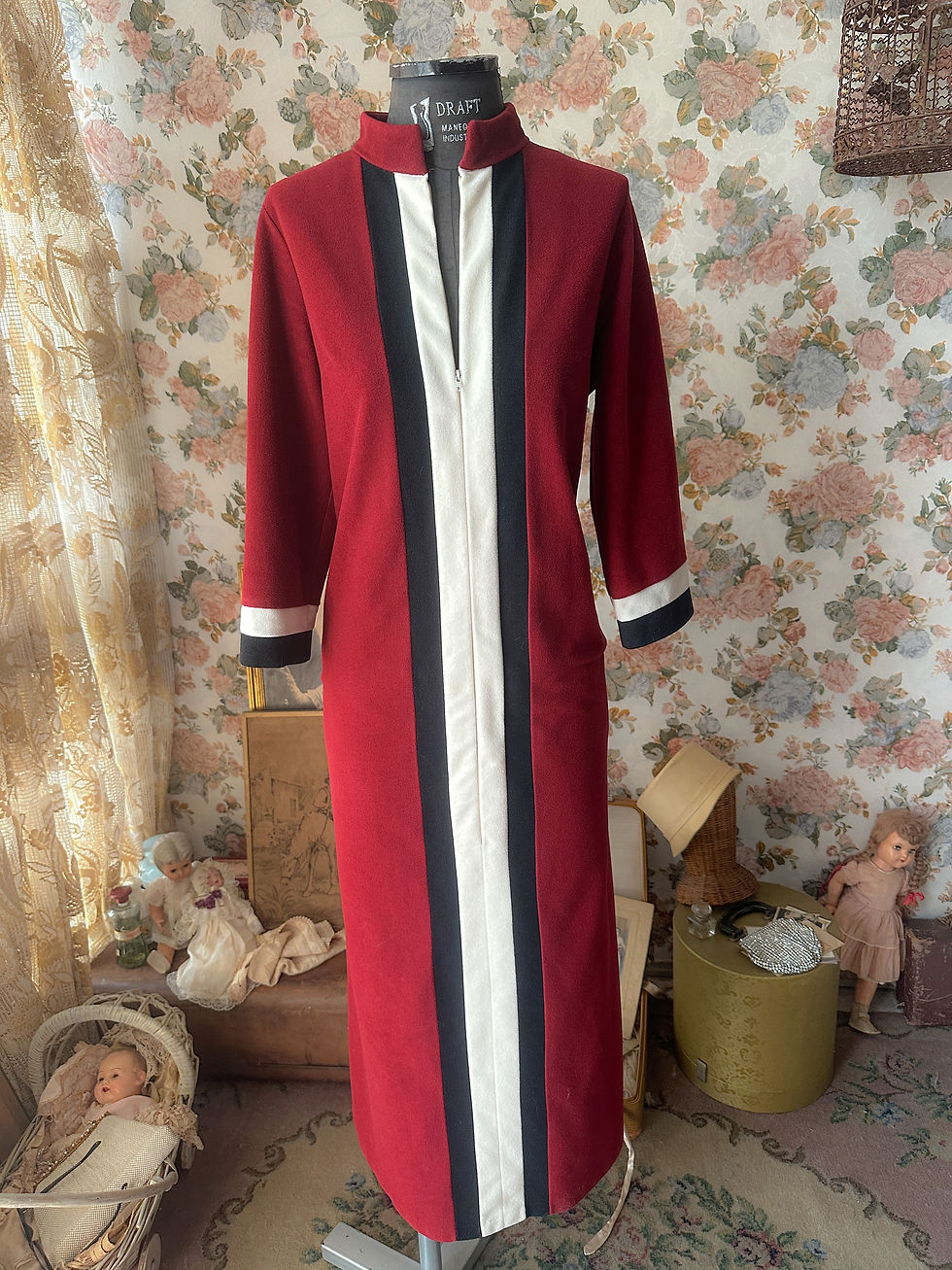 Miniatura: Vestido Americano VANITY F@IR vintage anos 70 icônico gráfico 