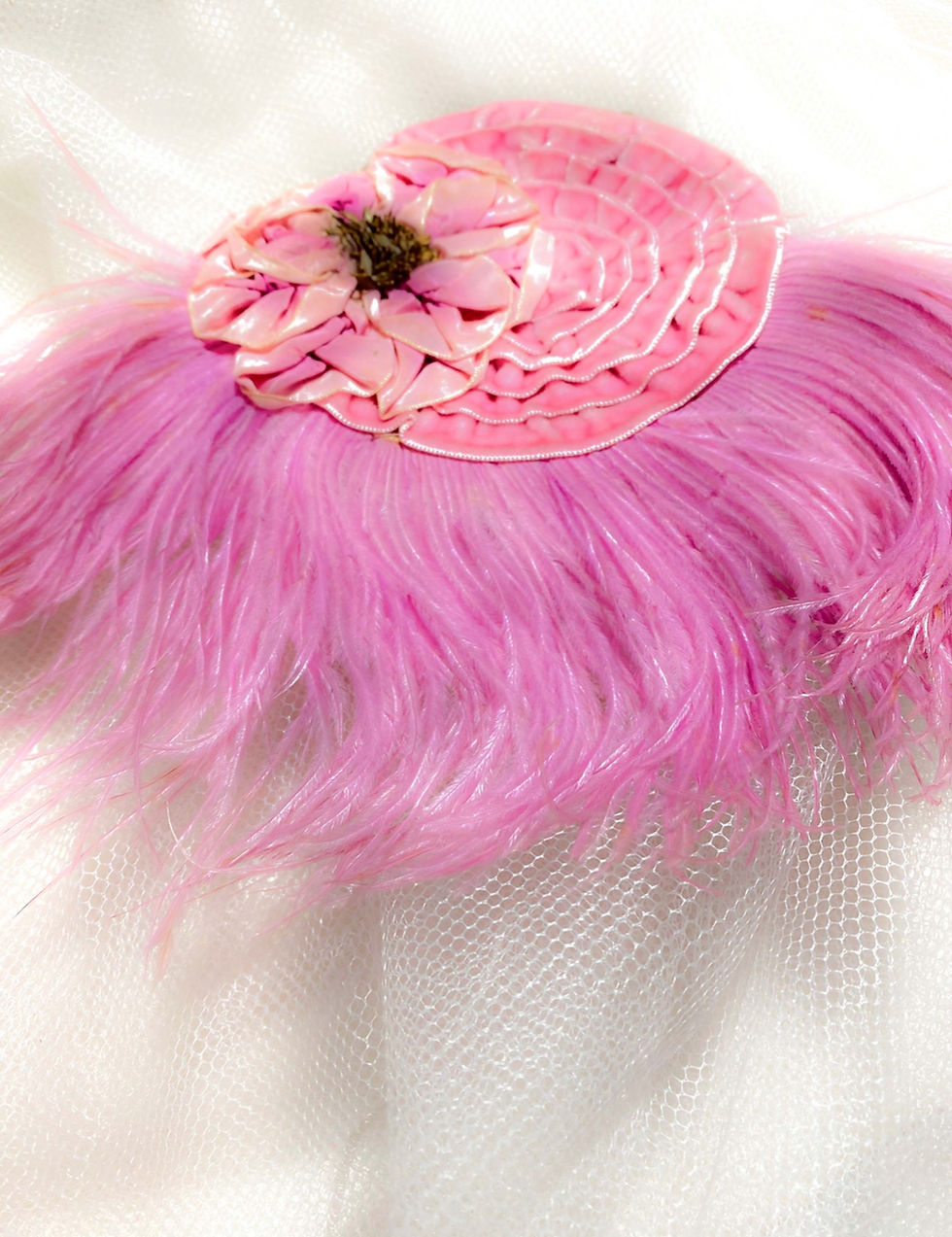Miniatura: Bolsa Vintage anos 20 melindrosa  plumas e bordados