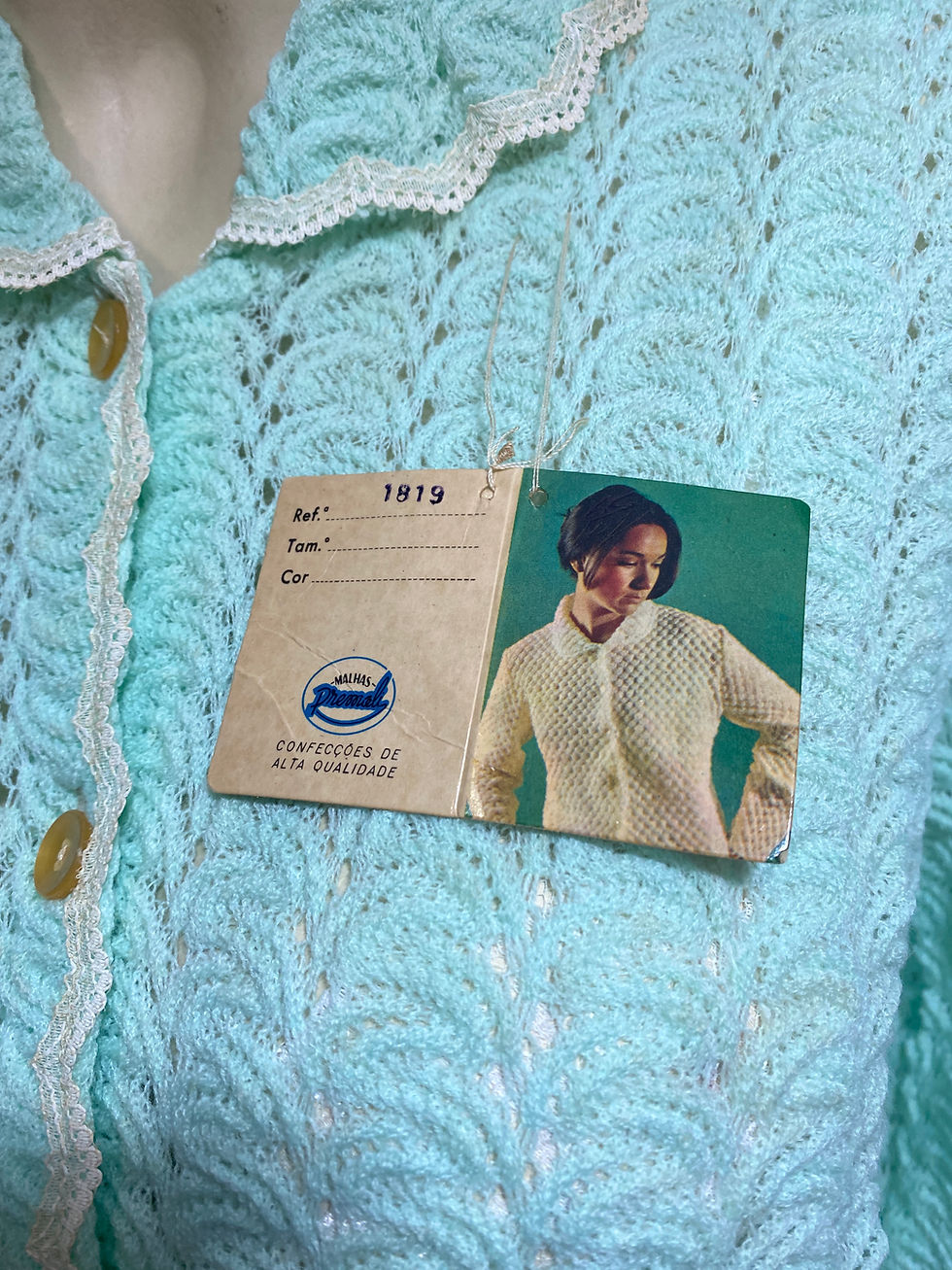 Miniatura: Liseuse/blusa/casaquinho tricô anos  50