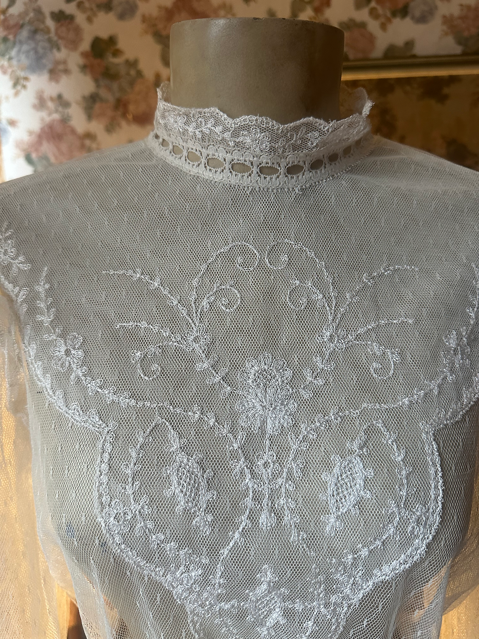 Miniatura: blusa vintage EUA revival era Eduardiana
