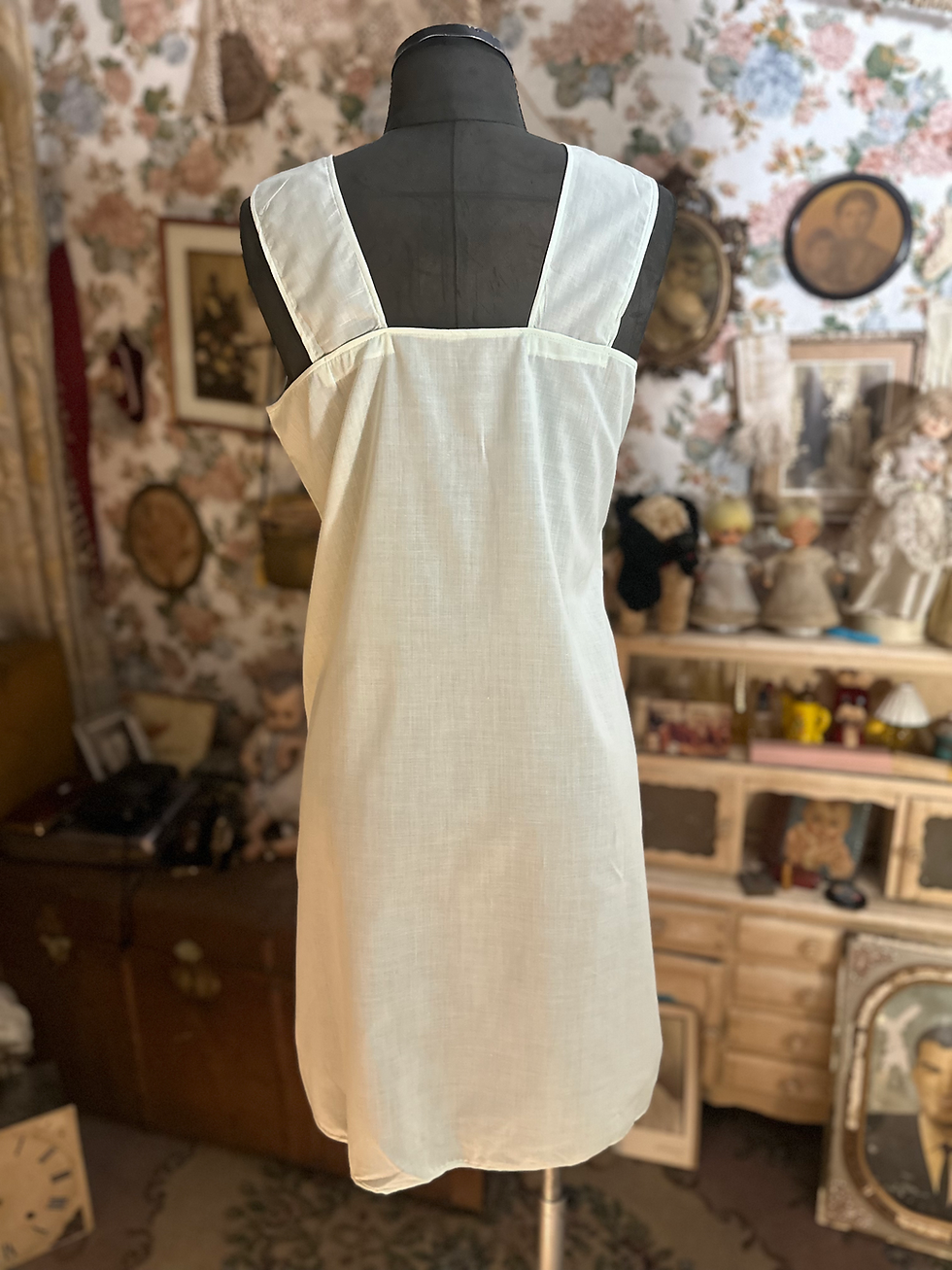 Miniatura: Conjunto Peignoir e camisola vintage algodão verde água 
