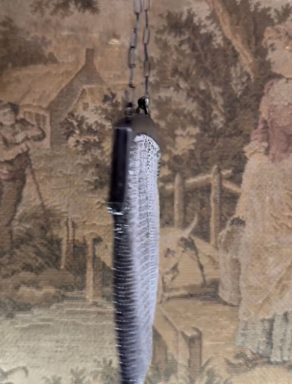 Miniatura: Bolsa antique em malha de prata século XIX/XX