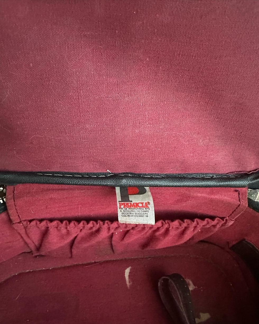 Miniatura: Bolsa frasqueira vintage PRIMICIA anos 60/70 marrom 