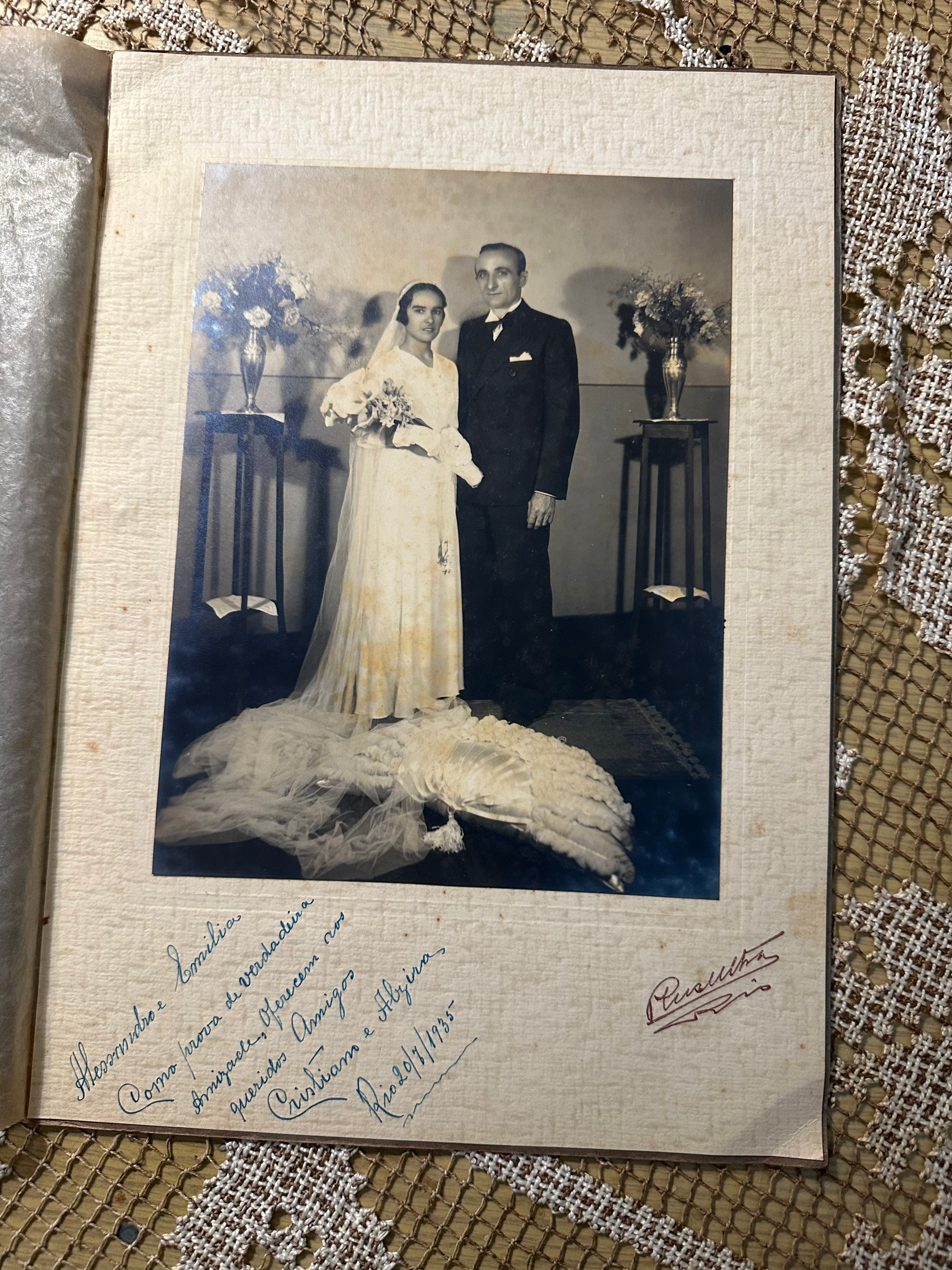 Fotografia casamento porta retrato 1935