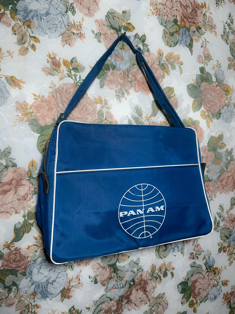 Miniatura: Bolsa vintage de viagem 1970 PAN AM 