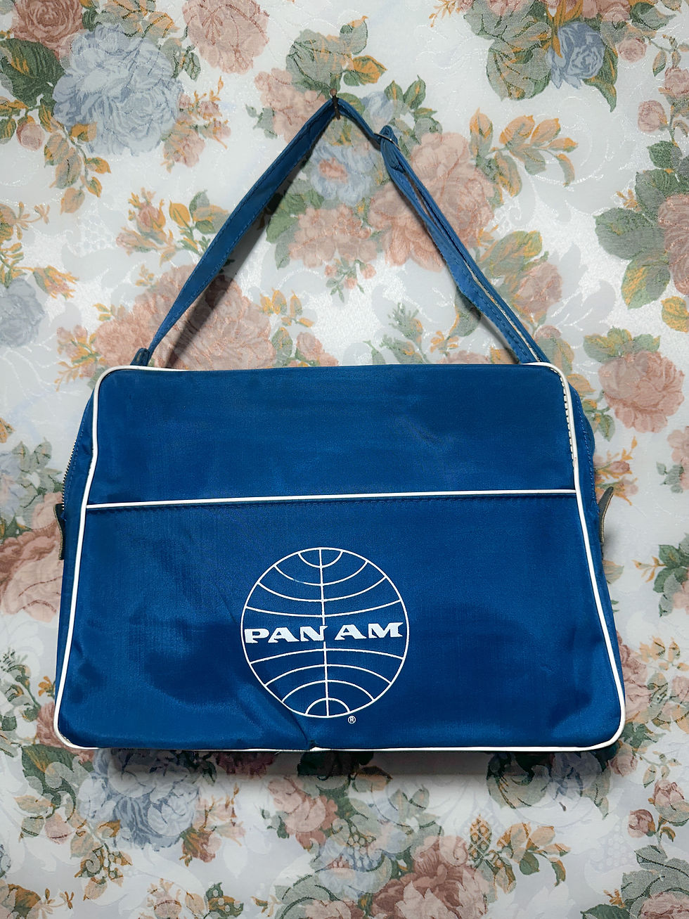 Miniatura: Bolsa vintage de viagem 1970 PAN AM 