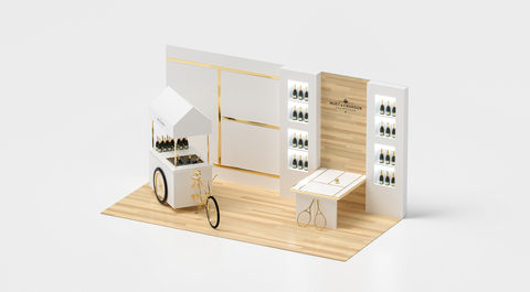 Booth Design for Moet & Chandon for Miami Open
