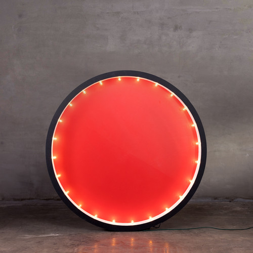 Light Rincle Light Circle with Backing | Chrome Event Furnishing