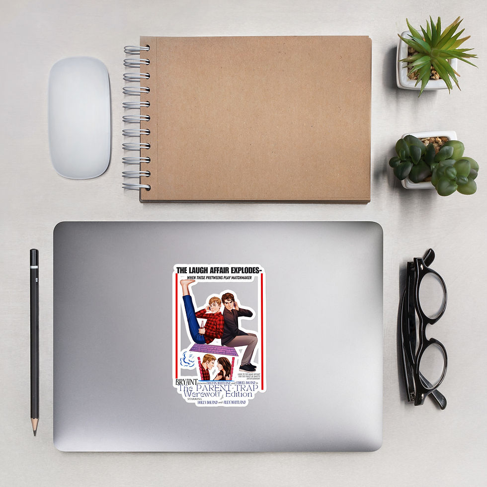 Thumbnail: Werewolf Parent Trap Die-cut stickers