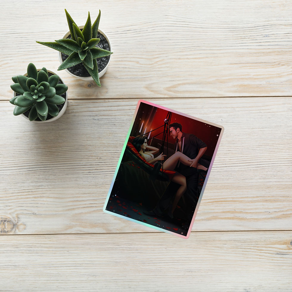 Alec and Crista Holographic stickers