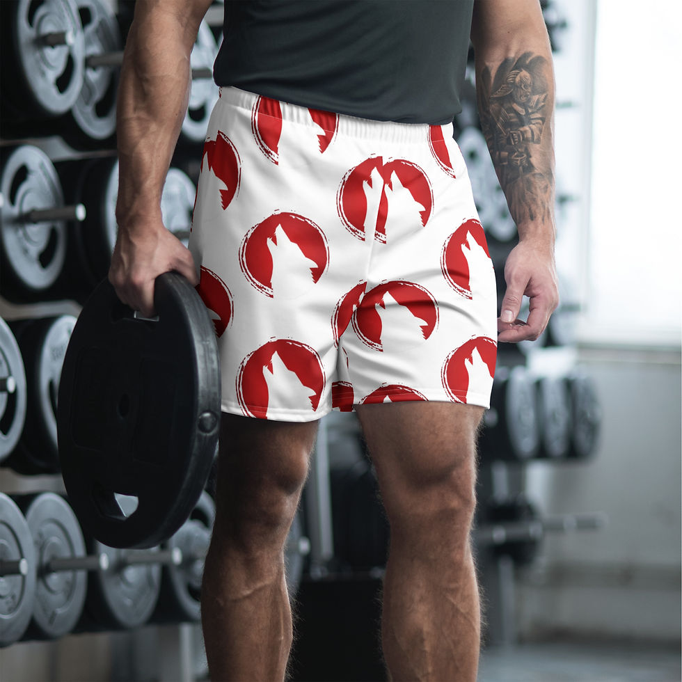 Thumbnail: Bloodmoon Pack All-Over Print Unisex Athletic Long Shorts