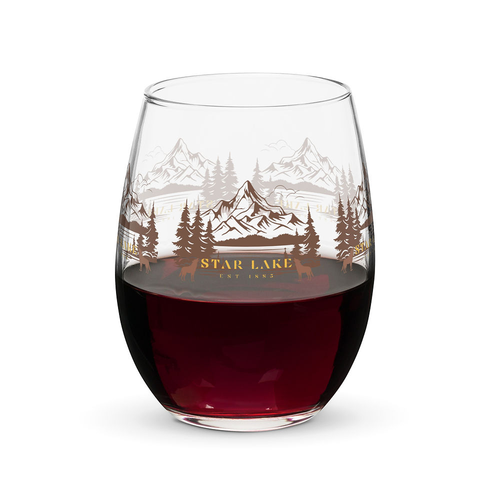 Ironfur Star Lake Stemless wine glass