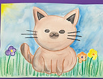 Watercolor resist cat.jpeg