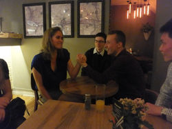 Georgia & Sam arm wrestle