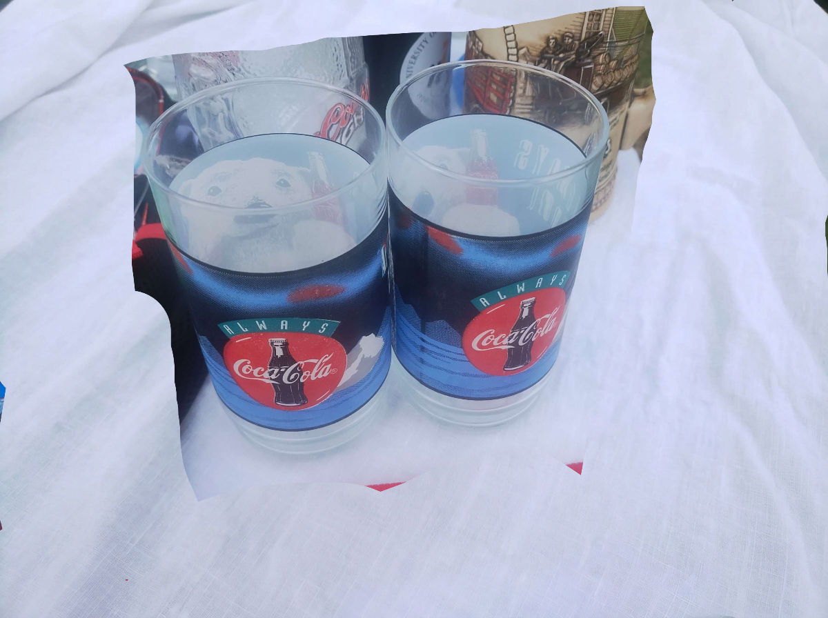Set of Coke glasses from 1998