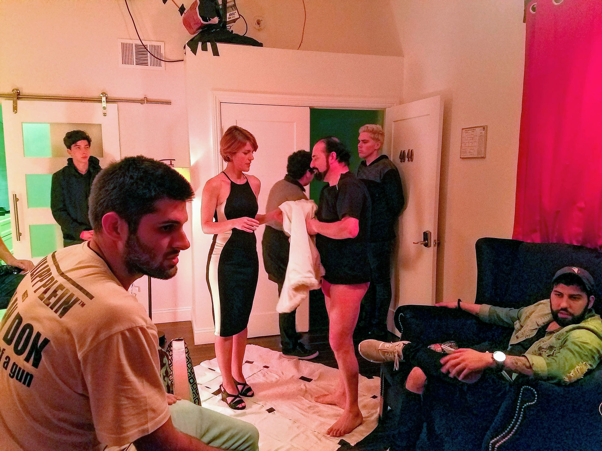 Behind the scenes