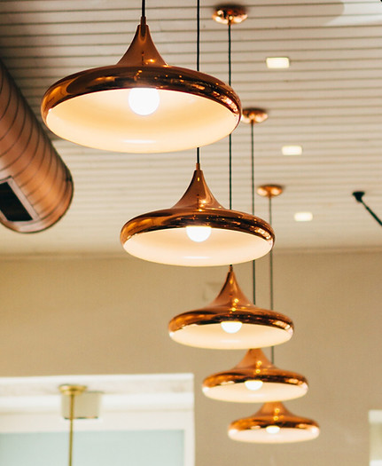 Lampes suspendues en laiton