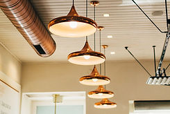 Lampes suspendues en laiton