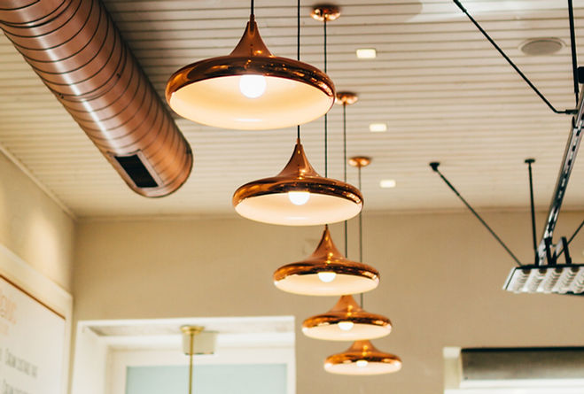 Hanging Brass Lamps