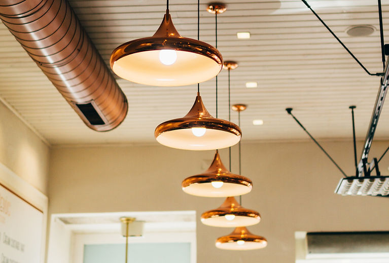 ぶら下げ真鍮ランプ