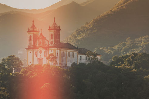 Sunlit Church Exterior