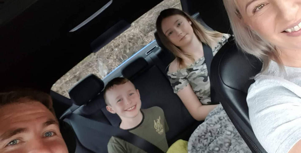 The Murphy Family out searching for clues