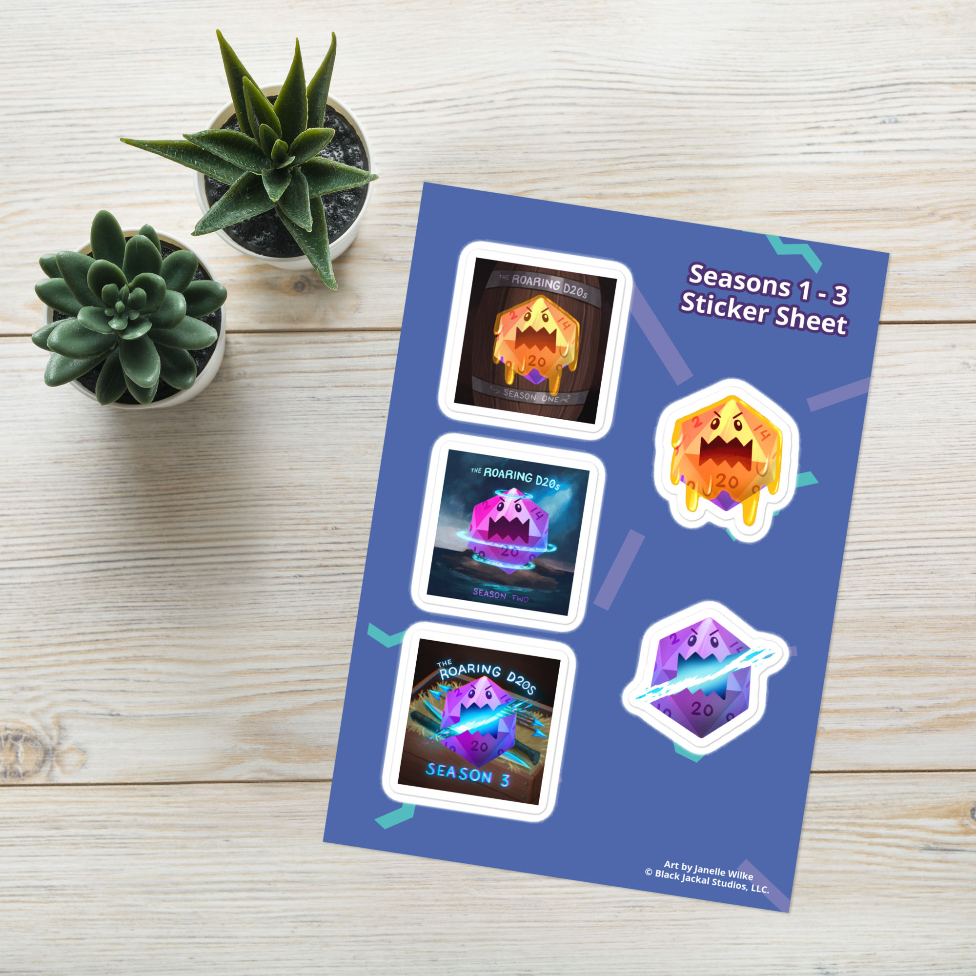 Season 1-3 Icons Sticker sheet