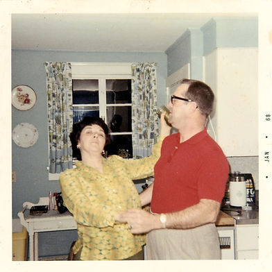 Mary Alice Coffman Lilly and her hustand Bob Sr., a few years after Mary Alice closed the Athens Pet Shop in the old Barbery building. (Photo from Bob Lilly Jr.)