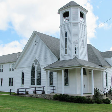 The third building and the present structure, now with many additions and renovations, shown on the original site.