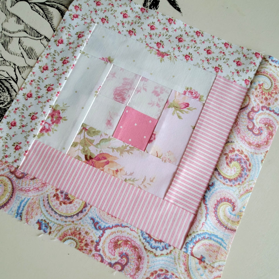 Thumbnail: The Quilted Boutique's Head Over Heels A Pre-Cut Log Cabin Quilt Kit 