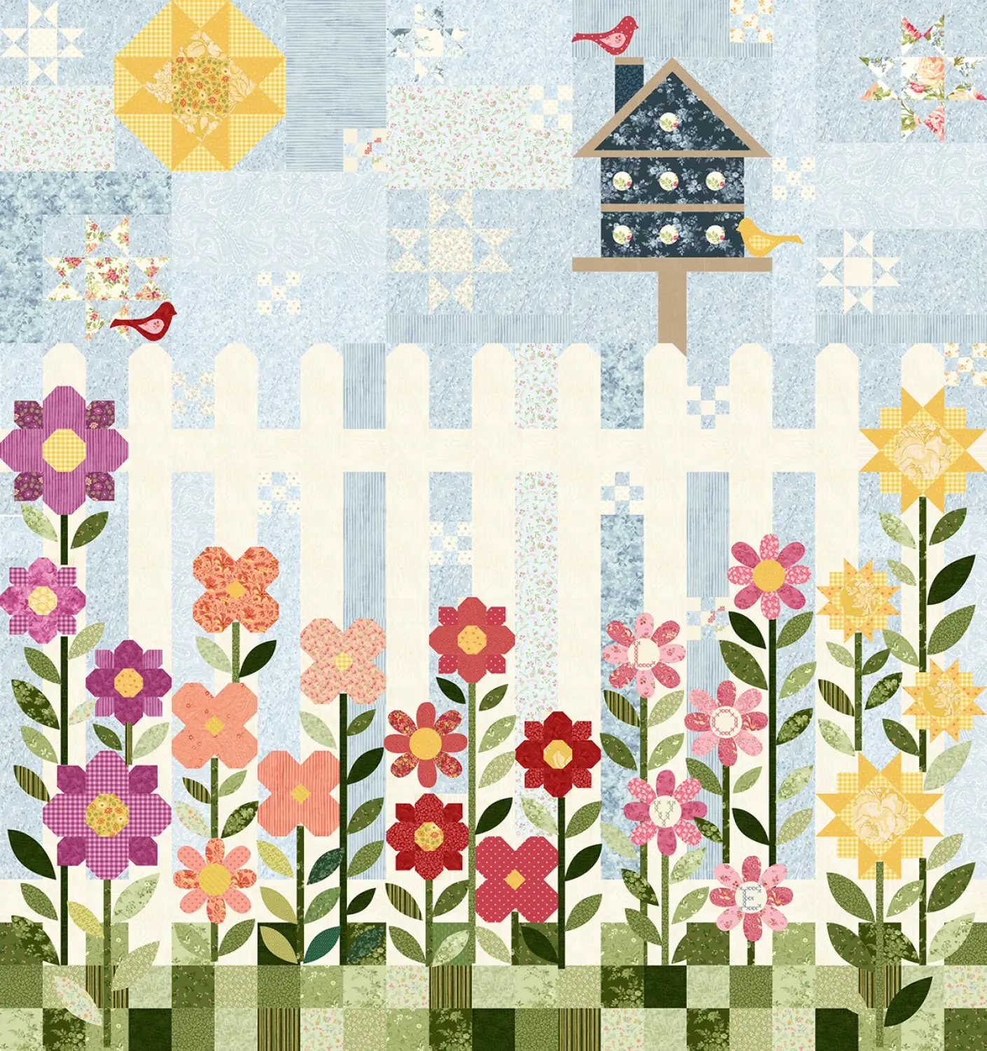Wild Flower Retreat Full Kit  By Green Light Quilts For Marcus 