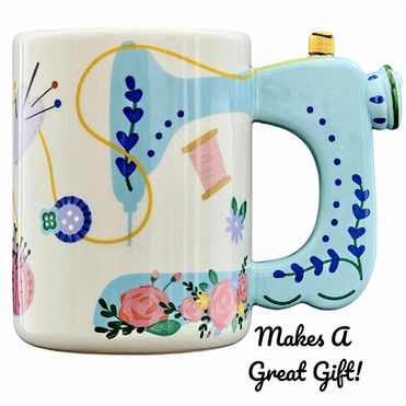 Ceramic Sewing Machine Mug