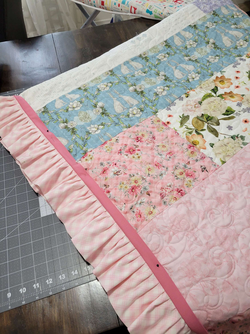 Thumbnail: French Laundry All In A Row - A Quilted Boutique Quilt 